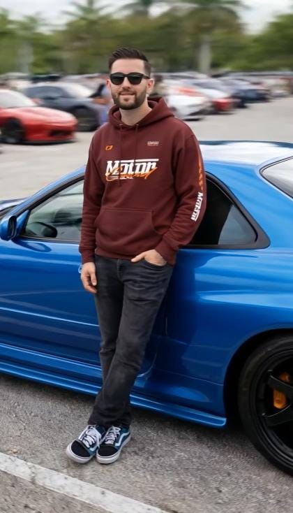 Racing Team Hoodie Men, Car Lovers Road Devoted, MotorCreed Premium Streetwear, Car Enthusiast Gift Boyfriend, Speed With A Soul Pullover