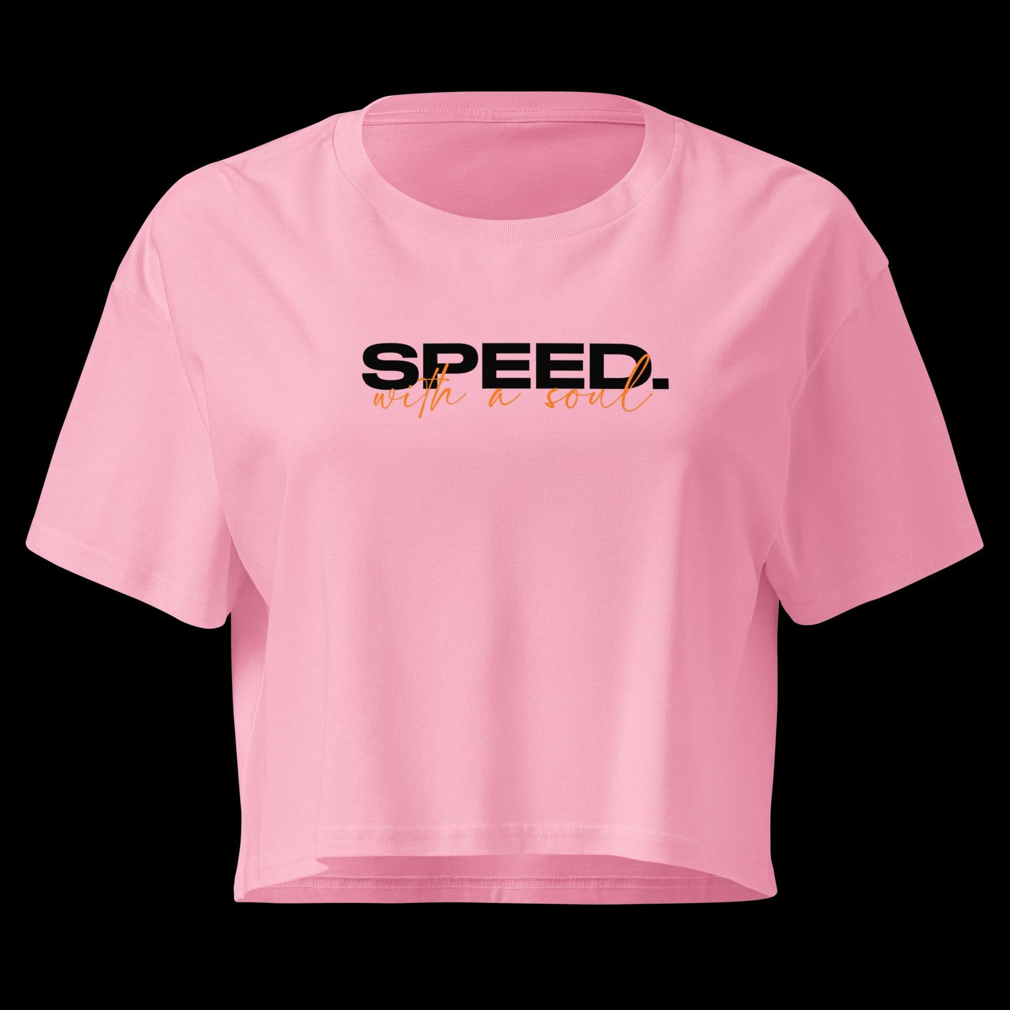 Minimalist Car Crop Top Women, Speed With A Soul Tee, Car Enthusiast Birthday Gift Girlfriend, Petrolhead Streetwear, MotorCreed Signature