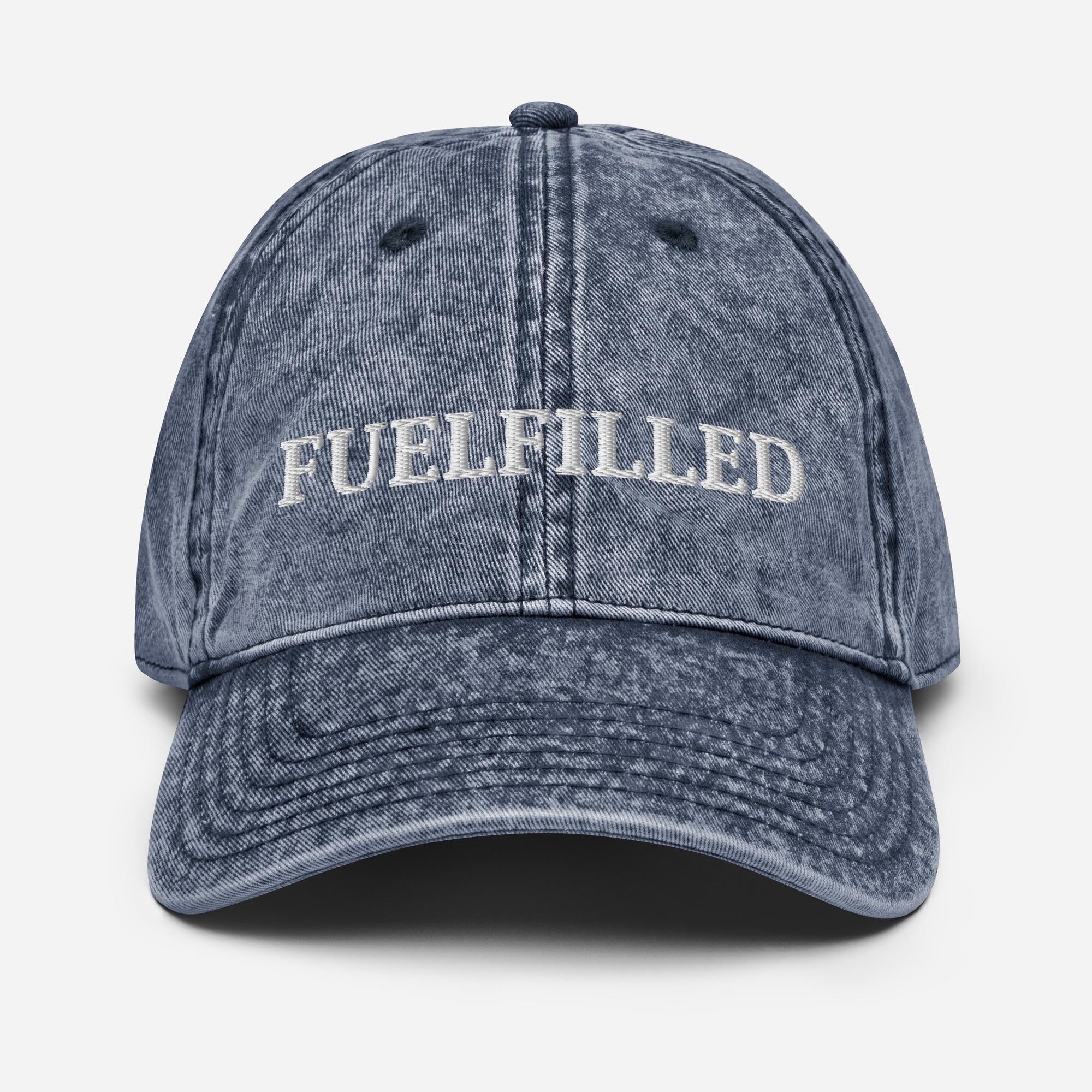 Vintage Washed Cap Men, Fuelfilled Petrolhead Dad Hat Design, Car Enthusiast Gift Boyfriend, Racing Fan Birthday Present, MotorCreed Apparel