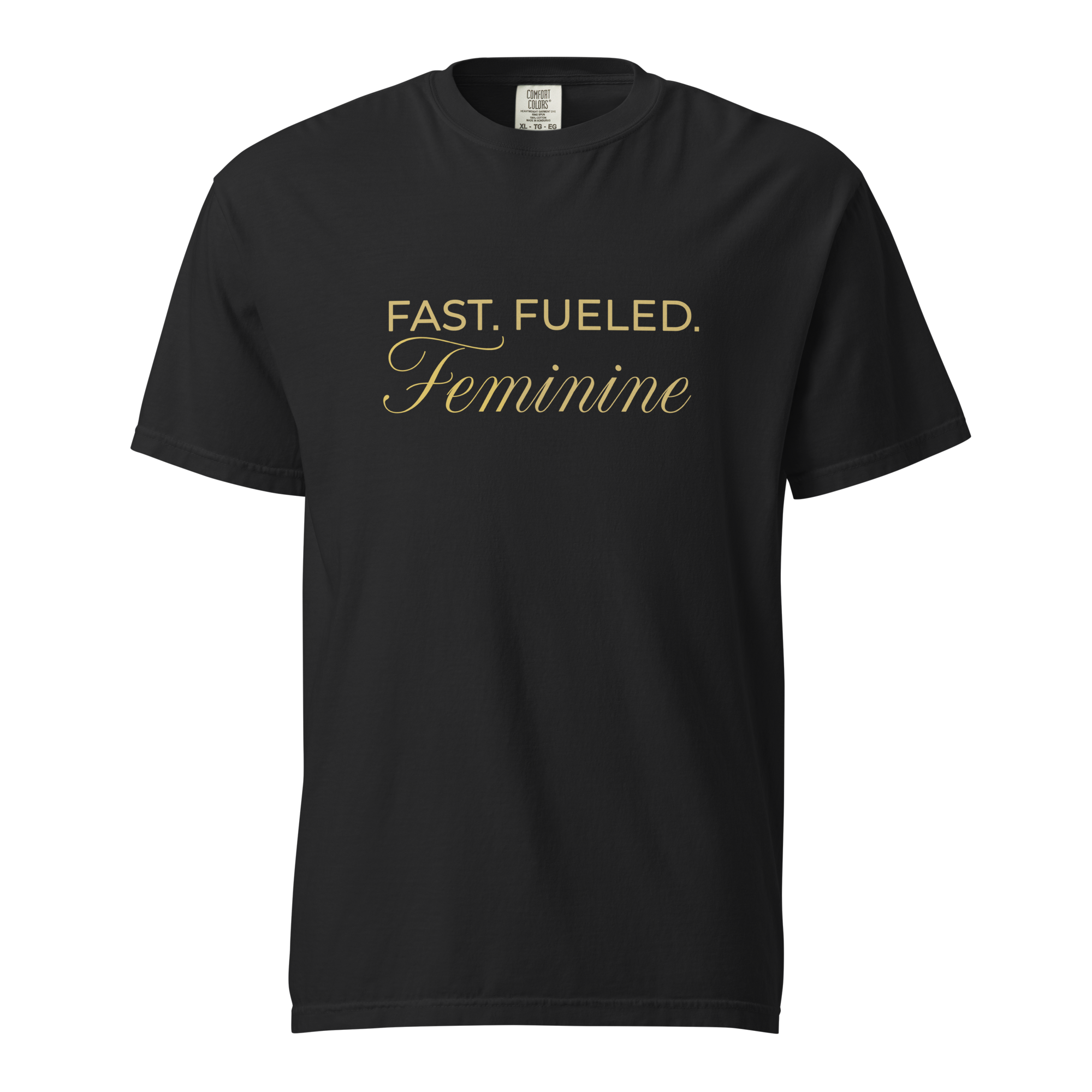 Fast Fueled Tee — MotorCreed women's car enthusiast t-shirt, Black