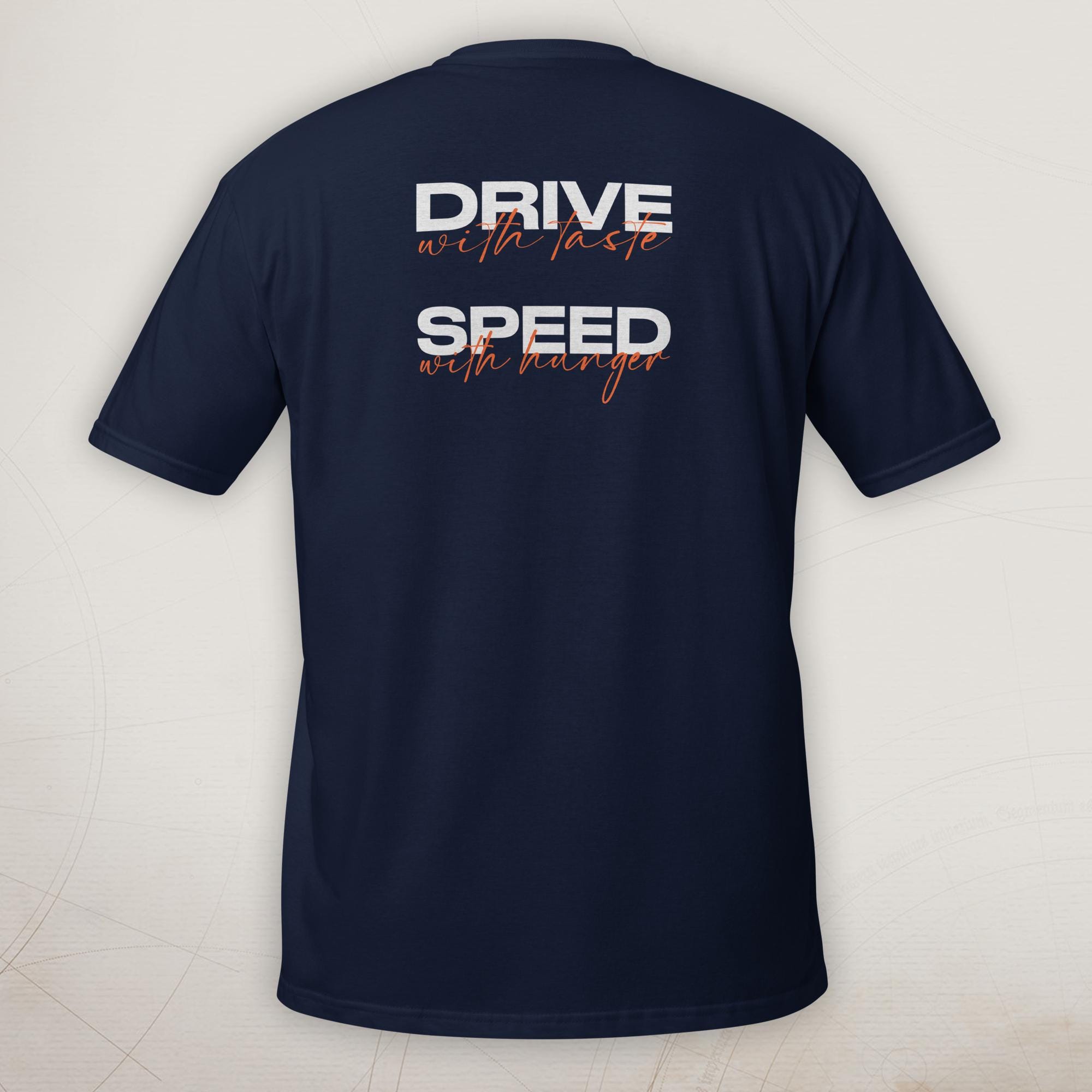 Car Enthusiast T-Shirt Men, Drive With Taste Speed With Hunger, Manifesto Tee, Petrolhead Birthday Gift Boyfriend, MotorCreed Signature