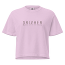 DrivHer Tee — MotorCreed women's car enthusiast t-shirt, Orchid