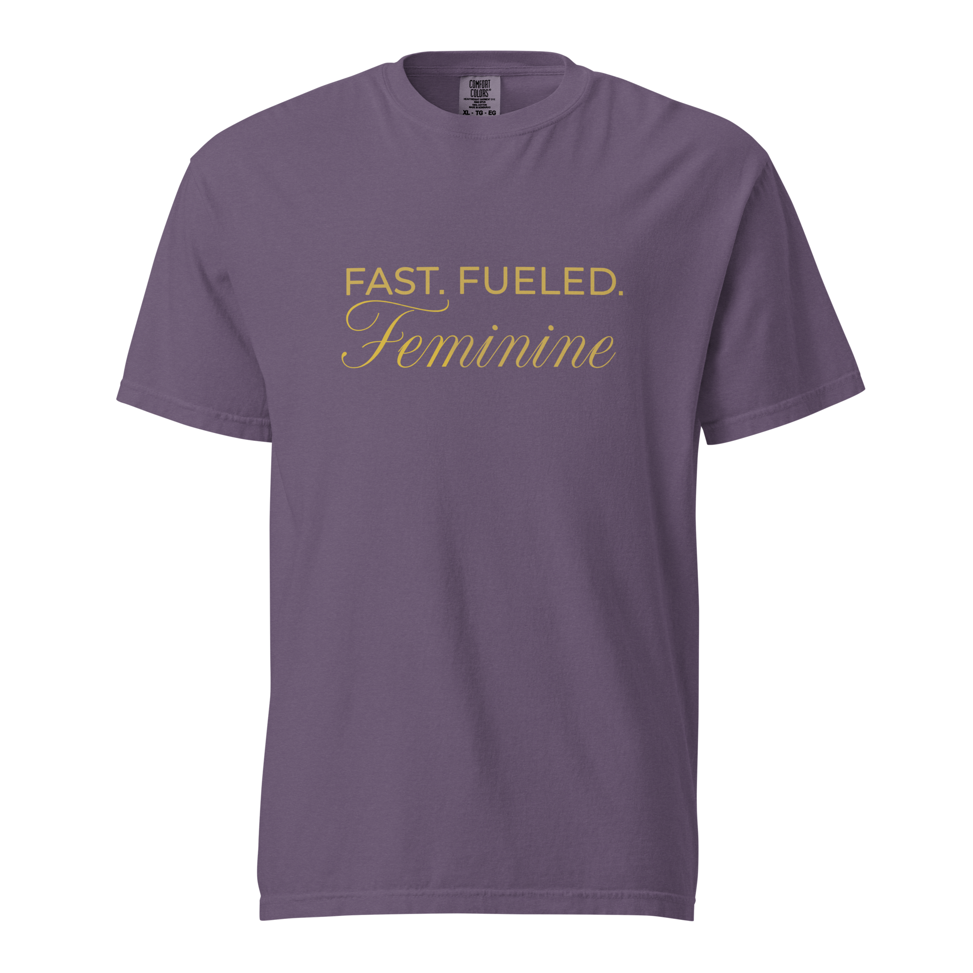Fast Fueled Tee — MotorCreed women's car enthusiast t-shirt, Grape