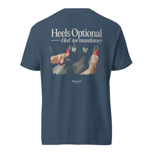 Manual Driver T-Shirt Women, Heels Optional Heel-Toe Mandatory, Car Enthusiast Birthday Gift Girlfriend, Car Girl Apparel, MotorCreed