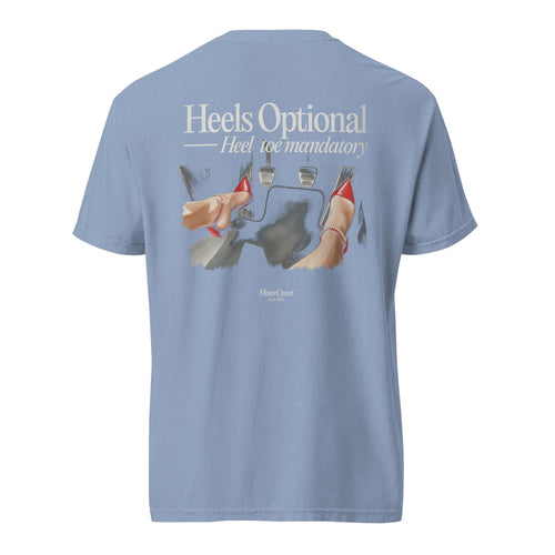 Manual Driver T-Shirt Women, Heels Optional Heel-Toe Mandatory, Car Enthusiast Birthday Gift Girlfriend, Car Girl Apparel, MotorCreed