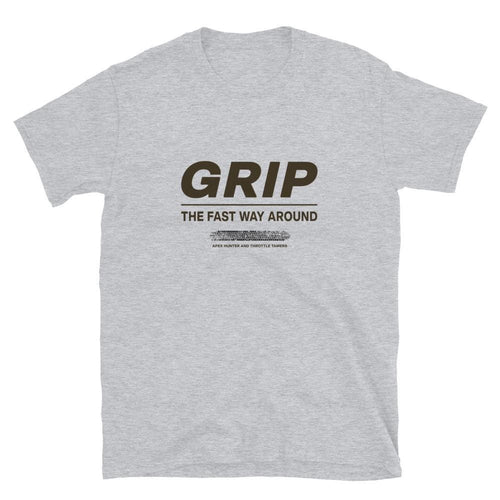 Grip The Fast Way Around T-Shirt Men, Racing Slogan Design, Petrolhead Gift Boyfriend, Car Enthusiast Birthday Present, MotorCreed Apparel