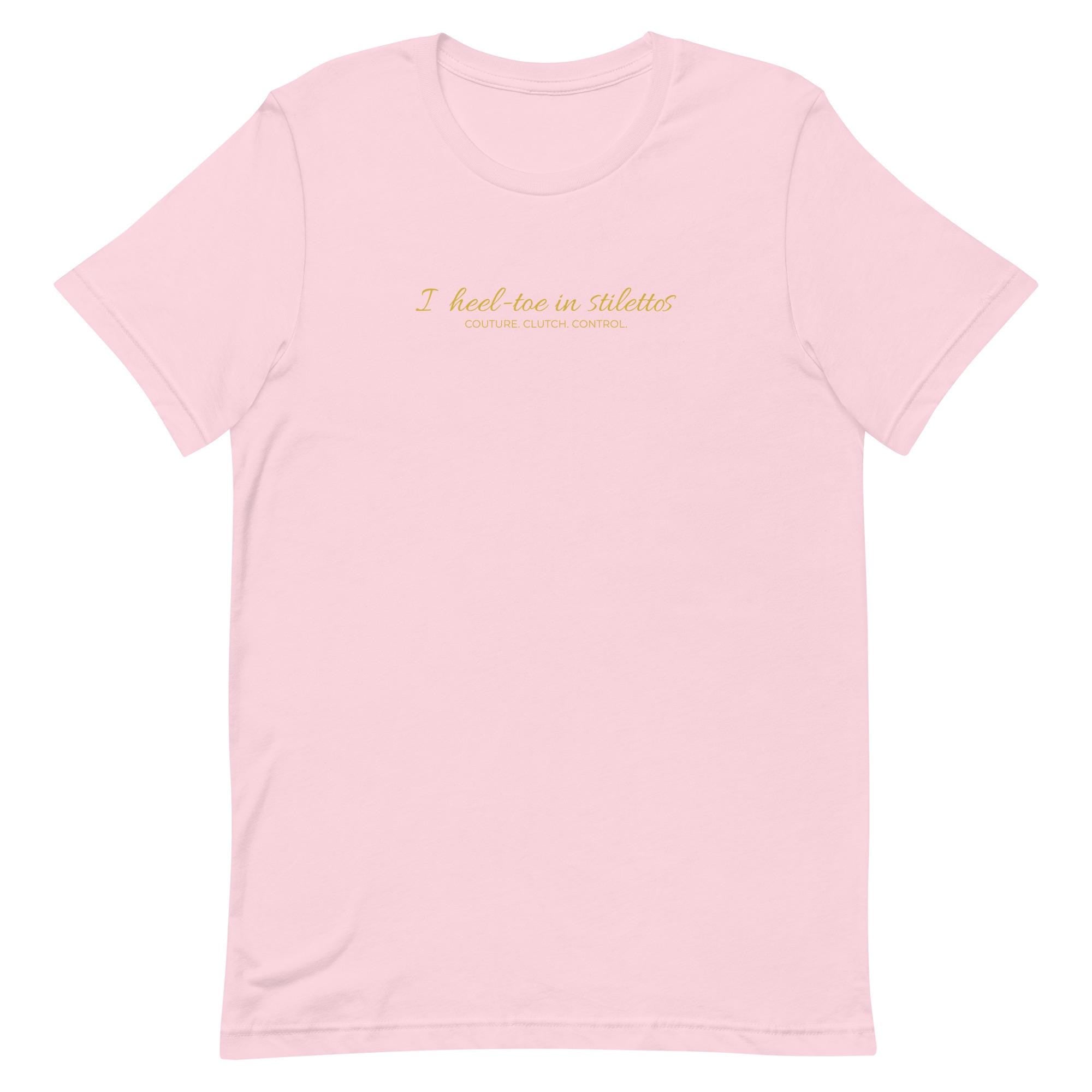 Car Enthusiast T-Shirt Women, Heel-Toe in Stilettos Racing Quote Tee, Petrolhead Gift for Her, Gearhead Car Girl Birthday Gift, MotorCreed