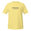 Petrolhead Since First Ignition Tee — MotorCreed car enthusiast t-shirt, Cornsilk
