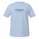 Petrolhead Since First Ignition Tee — MotorCreed car enthusiast t-shirt, Light Blue