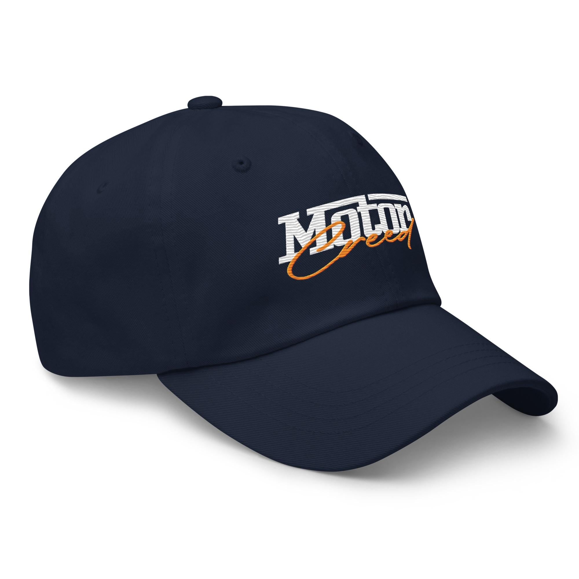 Car Enthusiast Cap Men, MotorCreed Dad Hat Embroidered, Vintage Racing Logo, Petrolhead Birthday Gift Boyfriend, Speed With A Soul