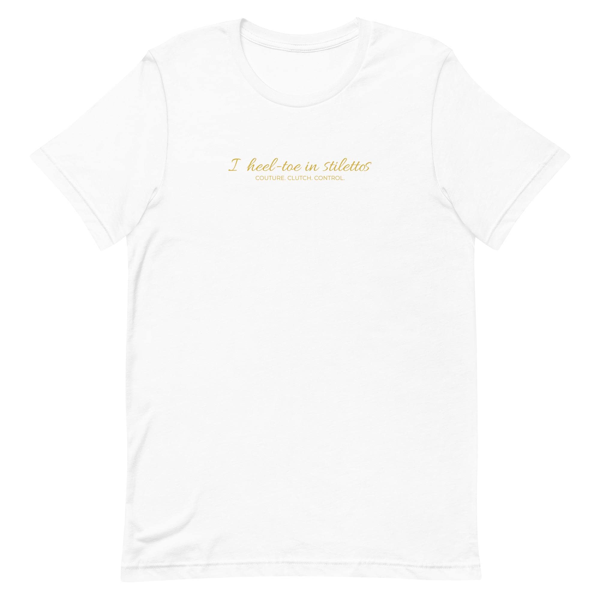 Car Enthusiast T-Shirt Women, Heel-Toe in Stilettos Racing Quote Tee, Petrolhead Gift for Her, Gearhead Car Girl Birthday Gift, MotorCreed