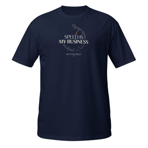 Speed Is My Business Tee Men, Stopwatch Racing Design, Petrolhead Gift Boyfriend, Car Enthusiast Birthday Present, MotorCreed Apparel