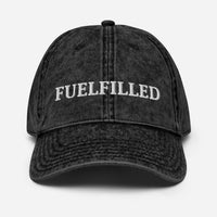 Vintage Washed Cap Men, Fuelfilled Petrolhead Dad Hat Design, Car Enthusiast Gift Boyfriend, Racing Fan Birthday Present, MotorCreed Apparel