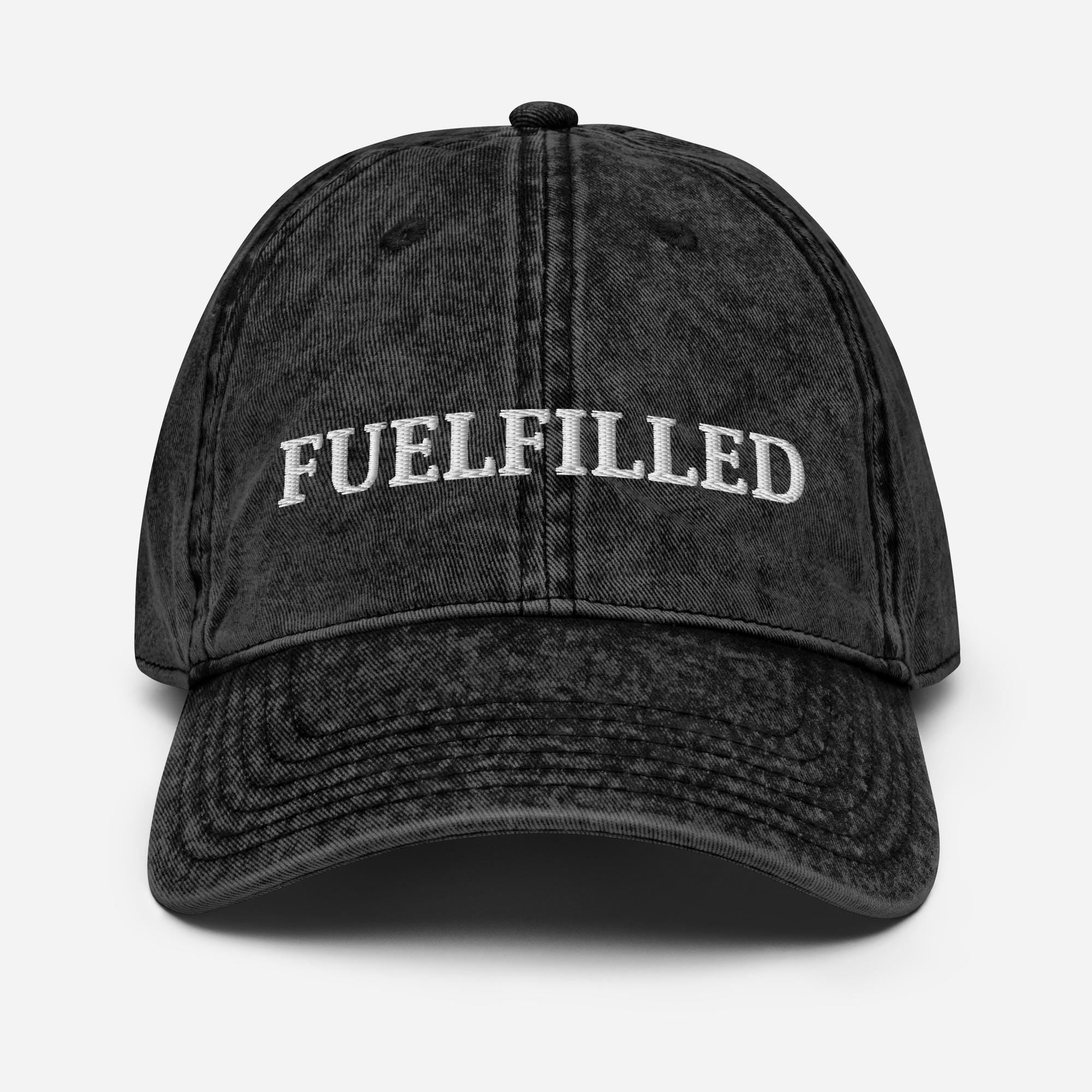 Vintage Washed Cap Men, Fuelfilled Petrolhead Dad Hat Design, Car Enthusiast Gift Boyfriend, Racing Fan Birthday Present, MotorCreed Apparel