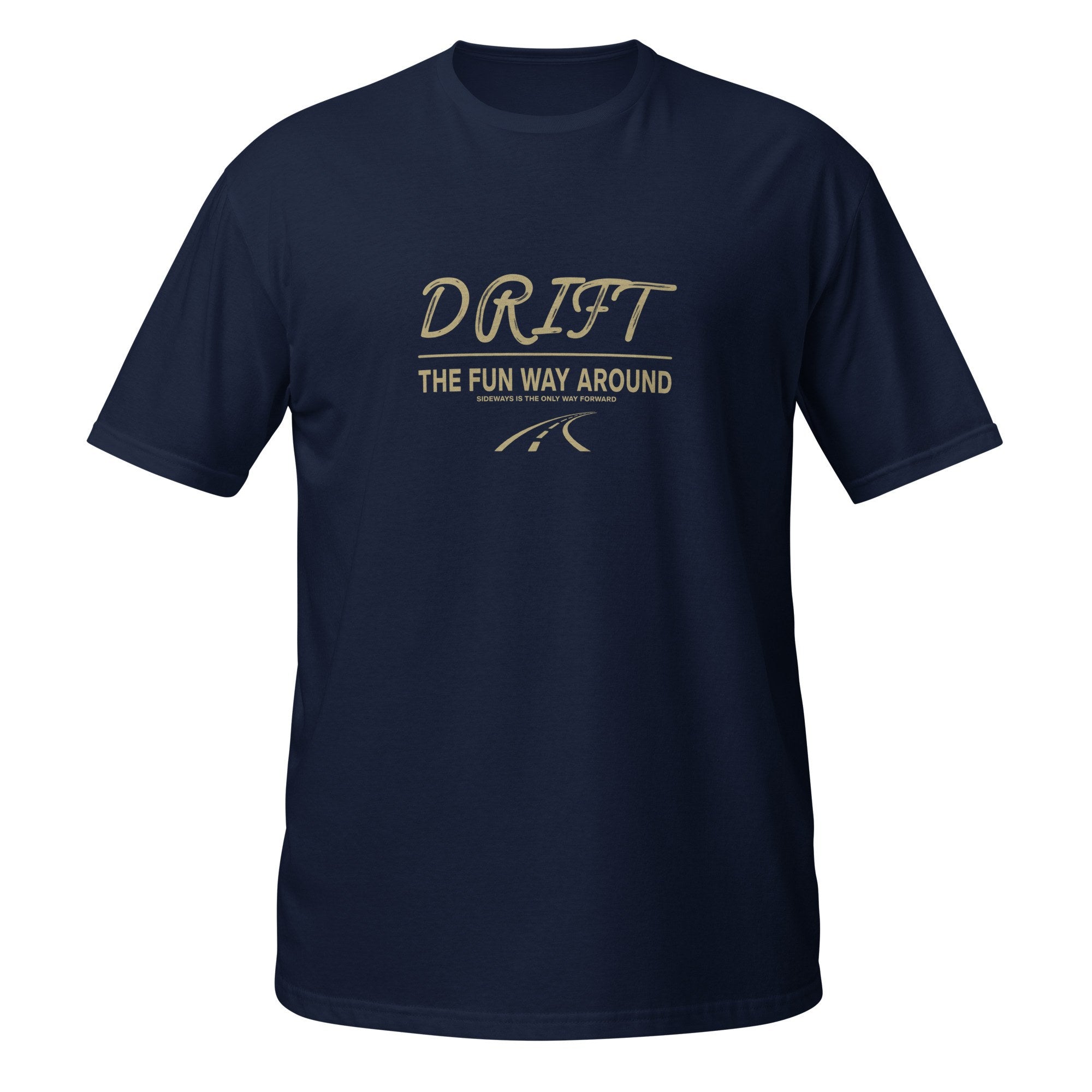 Drift The Fun Way Tee — MotorCreed car enthusiast t-shirt, Navy