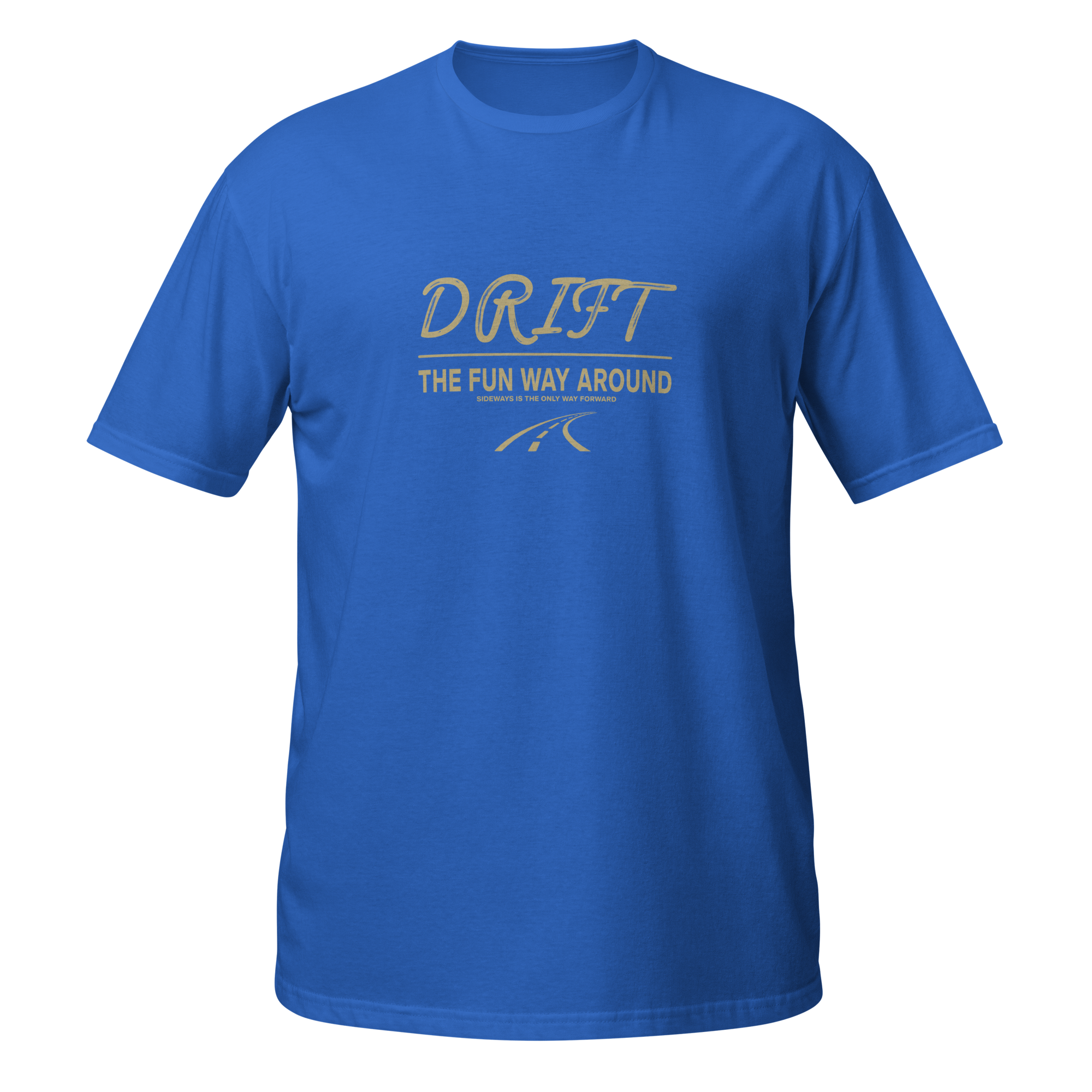 Drift The Fun Way Tee — MotorCreed car enthusiast t-shirt, Royal