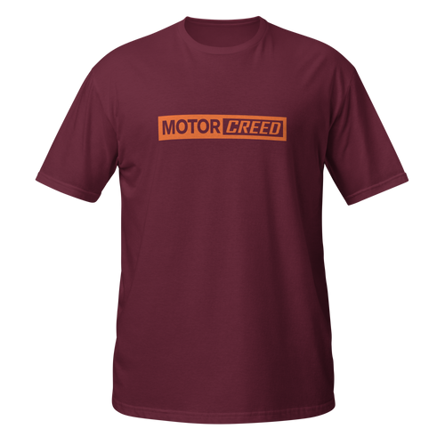 Drive With Taste Manifesto Tee — MotorCreed car enthusiast t-shirt, Maroon