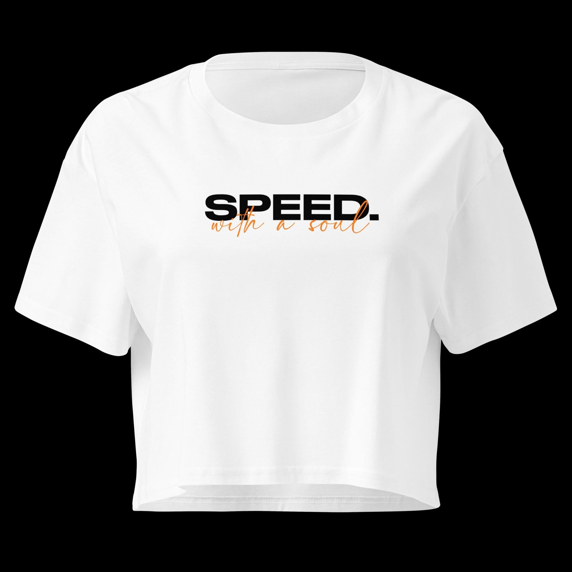 Minimalist Car Crop Top Women, Speed With A Soul Tee, Car Enthusiast Birthday Gift Girlfriend, Petrolhead Streetwear, MotorCreed Signature