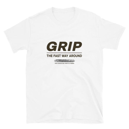 Grip The Fast Way Around T-Shirt Men, Racing Slogan Design, Petrolhead Gift Boyfriend, Car Enthusiast Birthday Present, MotorCreed Apparel