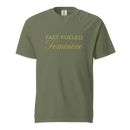 Fast Fueled Tee — MotorCreed women's car enthusiast t-shirt, Moss
