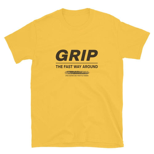 Grip The Fast Way Around T-Shirt Men, Racing Slogan Design, Petrolhead Gift Boyfriend, Car Enthusiast Birthday Present, MotorCreed Apparel