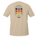 Flat-Six Society Tee — MotorCreed car enthusiast t-shirt, back print, Sand