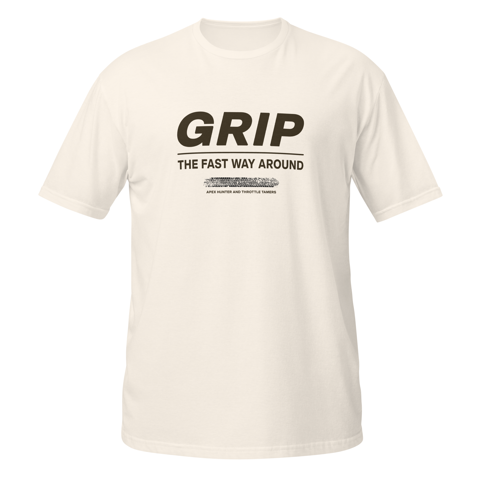 Grip The Fast Way Tee — MotorCreed car enthusiast t-shirt, Natural