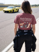 Heels Optional Tee — MotorCreed women's car enthusiast t-shirt, worn