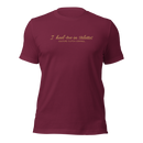 Heel-Toe in Stilettos Tee — MotorCreed women's car enthusiast t-shirt, Maroon