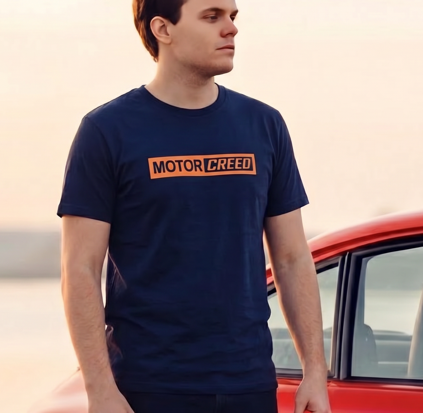 Drive With Taste Manifesto Tee — MotorCreed car enthusiast t-shirt, worn