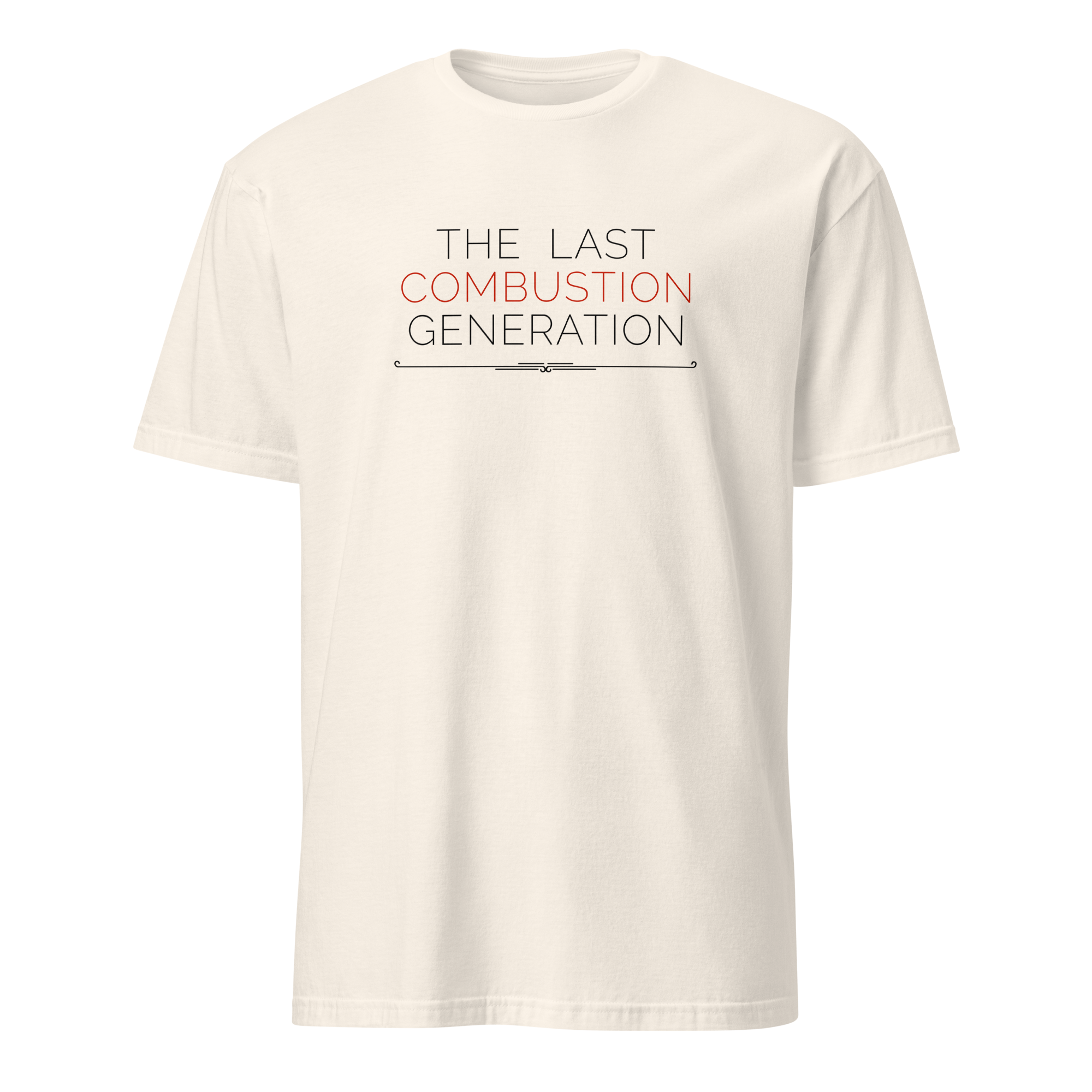 The Last Combustion Generation Tee — MotorCreed car enthusiast t-shirt, Natural