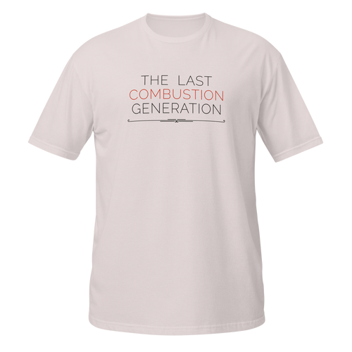 The Last Combustion Generation Tee — MotorCreed car enthusiast t-shirt, Ice Grey