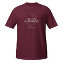 Speed Is My Business Tee — MotorCreed car enthusiast t-shirt, Maroon