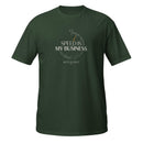 Speed Is My Business Tee — MotorCreed car enthusiast t-shirt, Forest Green