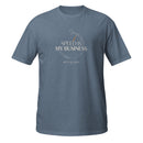 Speed Is My Business Tee — MotorCreed car enthusiast t-shirt, Heather Indigo