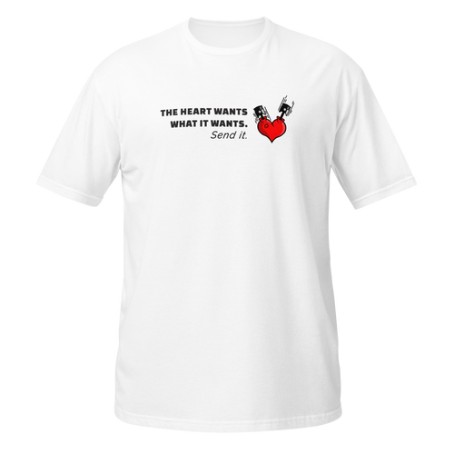 Send It Racing Tee — MotorCreed car enthusiast t-shirt, White