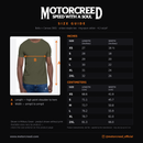 Heel-Toe in Stilettos Tee size guide — Bella + Canvas 3001 measurements in inches and cm