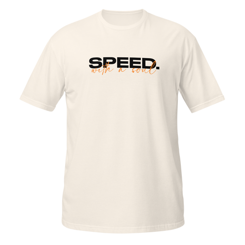 Speed With A Soul Tee — MotorCreed car enthusiast t-shirt, Natural