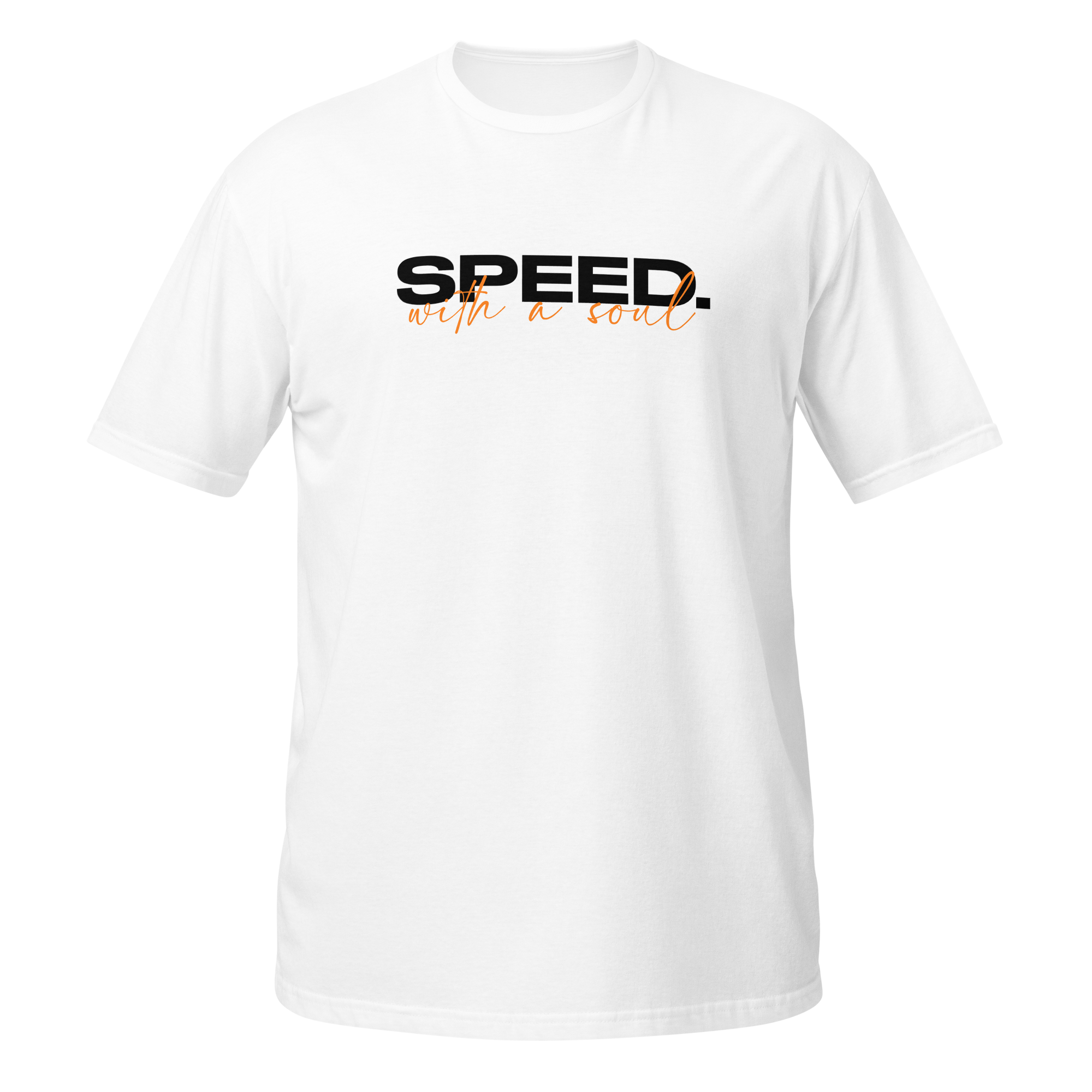 Speed With A Soul Tee — MotorCreed car enthusiast t-shirt, White