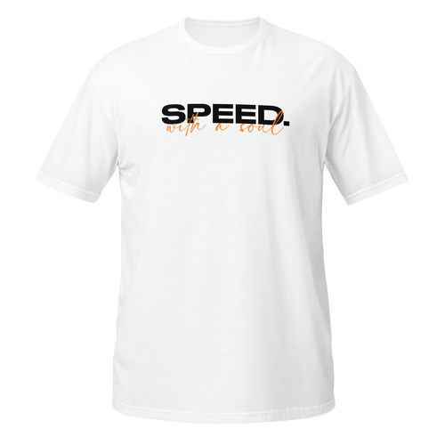 Speed With A Soul Tee — MotorCreed car enthusiast t-shirt, White