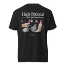Heels Optional Tee — MotorCreed women's car enthusiast t-shirt, back print, Black