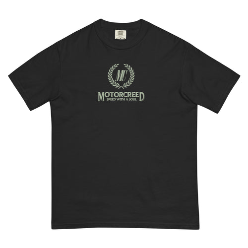 MotorCreed Crest Tee — car enthusiast t-shirt, Black
