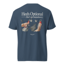 Heels Optional Tee — MotorCreed women's car enthusiast t-shirt, back print, Midnight