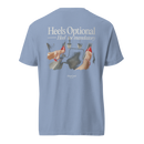 Heels Optional Tee — MotorCreed women's car enthusiast t-shirt, back print, Washed Denim